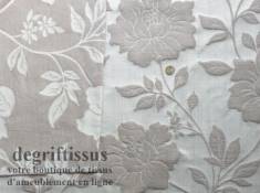 Tissu Tapisserie double face à grandes fleurs Dégriftissus vous propose ce tissu d'ameublement tapisserie lourd à fleurs, tissag
