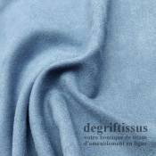 Tissu d'ameublement - Daim suédine bleu ciel - pour fauteuil - canapé - banquette - chaise - tête de lit - degriftissus.com 