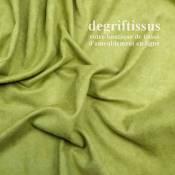 Tissu d'ameublement - Daim suédine vert anis - pour fauteuil - canapé - banquette - chaise - tête de lit - degriftissus.com 