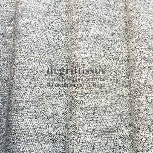 Tissu d&#039;ameublement - losanges gris argentés - fauteuil - canapé - banquette - coussin - chaise - tête de lit - degriftissus.com