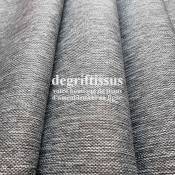 Tissu d ameublement - texturé Gris chiné - coussin - fauteuil - intérieur extérieur résistant soleil - degriftissus.com