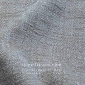 Tissu bicolore doux Tamise gris pâle