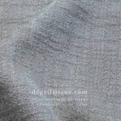 Tissu ameublement - chenille bicolore doux Tamise gris pâle - fauteuil chaise canapé coussin salon - rideau - degriftissus.com