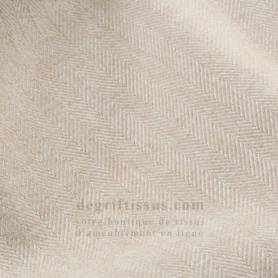 Tissu ameublement - Dublin beige clair - recouvrement fauteuil - chaise - canapé coussin banquette salon - rideau - degriftissus