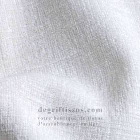 Tissu chenille dense Muria blanc cassé