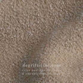 Tissu imitation laine Paradis beige foncé