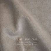 Tissu ameublement - Velours Agate beige fumé - fauteuil - chaise - canapé coussin banquette salon - rideau - degriftissus.com