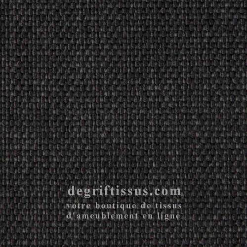 Tissu ameublement - Atoum 17 gris foncé chiné - intérieur extérieur résistant soleil - degriftissus.com