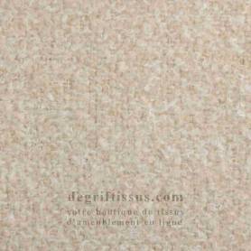 Tissu d&#039;ameublement doux texturé Cosy 03 beige - intérieur extérieur résistant soleil - degriftissus.com