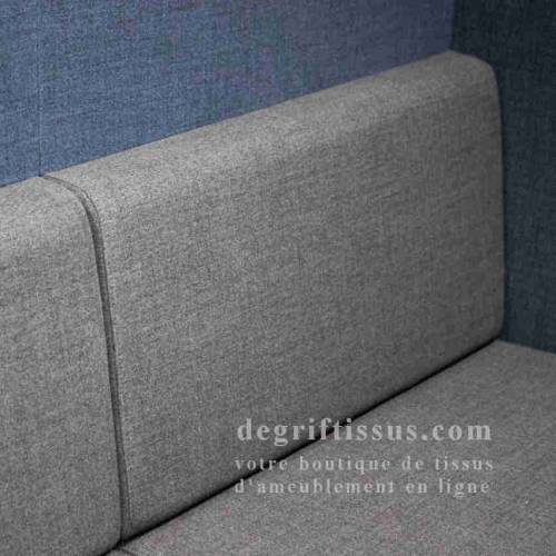 Tissu ameublement - touché doux Duncan gris foncé 2 - fauteuil - chaise - canapé - degriftissus.com