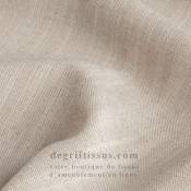 Tissu ameublement - Lin naturel Vienne 04 - recouvrement fauteuil - chaise - canapé coussin salon - rideau - degriftissus.com