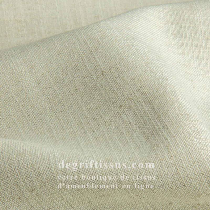 Tissu ameublement - Lin naturel Vienne 42 - recouvrement fauteuil - chaise - canapé coussin salon - rideau - degriftissus.com