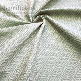 Tissu petites feuilles vertes