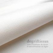 Tissu d ameublement - texturé Blanc - coussin - fauteuil - intérieur extérieur résistant soleil - degriftissus.com